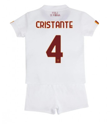 AS Roma Bryan Cristante #4 Bortedraktsett Barn 2022-23 Kortermet (+ Korte bukser)